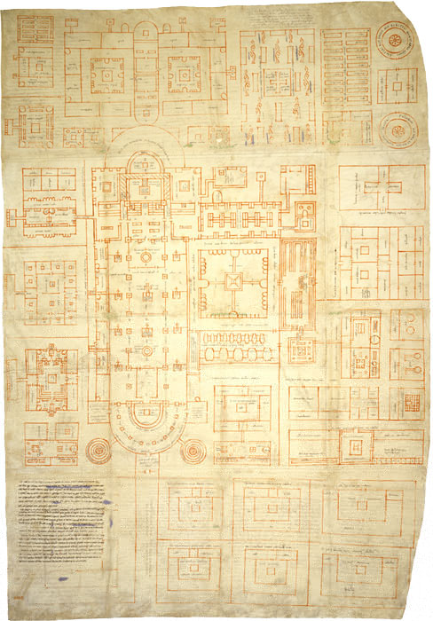 Der Klosterplan von St. Gallen,  Stiftsbibliothek St. Gallen