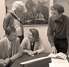 Profs. Patrick Geary, Karl Brunner, Barbara Schedl, and Peter Erhart